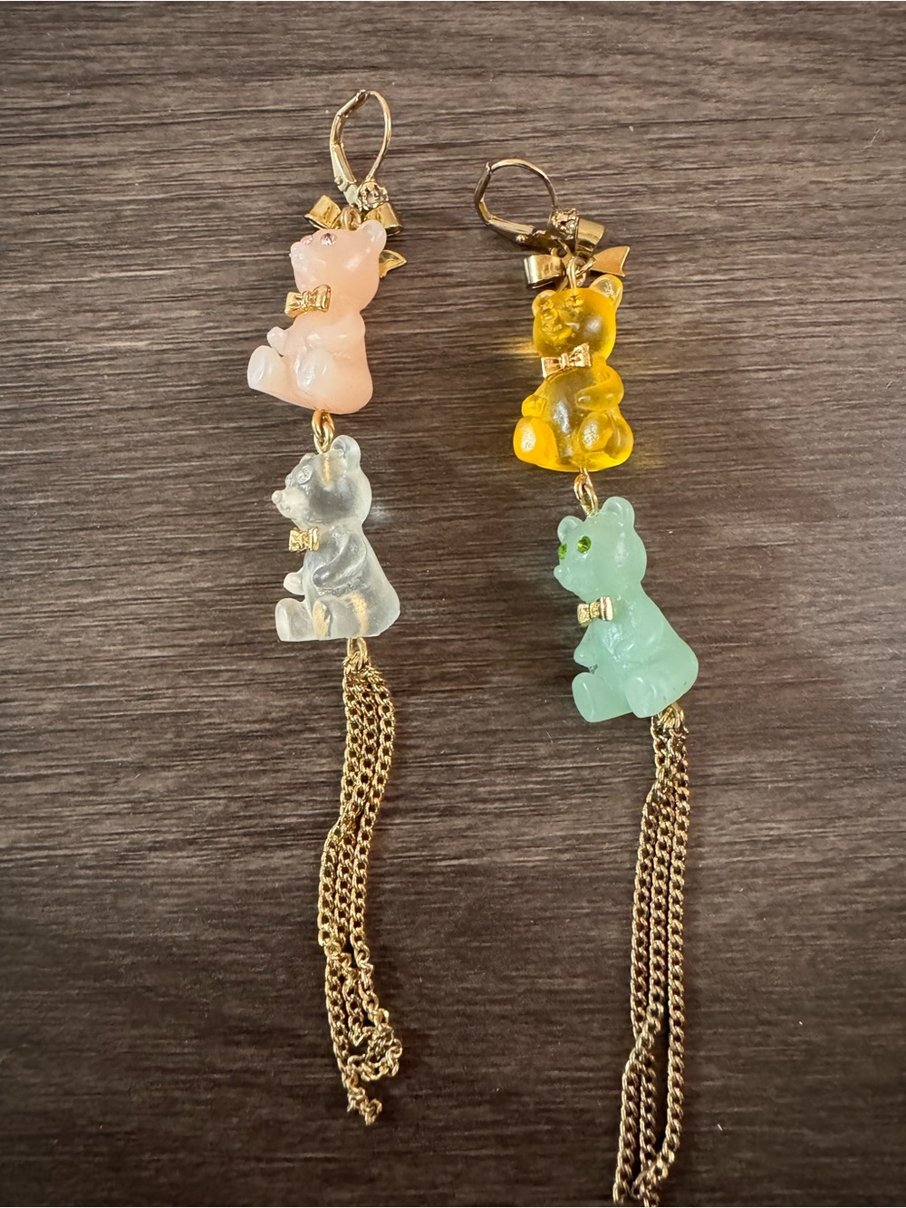 Betsey Johnson Gummy Bear Necklace & Earrings Set NWT Candy Charm Jewelry - Picture 4 of 12